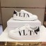 Valentino Women's VLTN Open Sneakers In White Leather