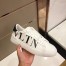 Valentino Women's VLTN Open Sneakers In White Leather