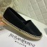 Saint Laurent Monogram Espadrilles In Black Lambskin