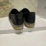 Saint Laurent Monogram Espadrilles In Black Lambskin