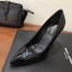 Saint Laurent Opyum 110 Pumps In Patent Leather with Black Heel