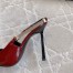 Saint Laurent Blake Slingback Pumps 110mm in Red Patent Leather