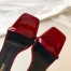 Saint Laurent Opyum 85mm Sandals in Red Patent Leather with Black YSL Heel