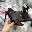 Saint Laurent Tribute Sandals 105 In Dark Brown Calfskin