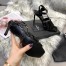 Saint Laurent Tribute Sandals 105 In Black Patent Leather