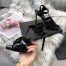 Saint Laurent Tribute Sandals 105 In Black Patent Leather