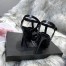 Saint Laurent Tribute Sandals 105 In Black Patent Leather