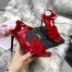 Saint Laurent Tribute Sandals 105 In Red Patent Leather