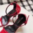 Saint Laurent Opyum 110 Sandals In Red Patent Leather